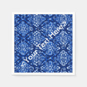 Sterren en Zwemelen Blauw Aangepast Napkins Servetten (Voorkant)