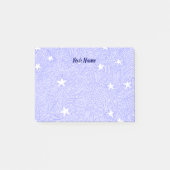  Sterren Etsen Blauw Wit Sticky Notes (Voorkant)
