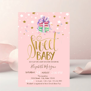 Sterren Franse Macarons Baby Shower Kaart