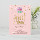 Sterren Franse Macarons Baby Shower Kaart (Staand voorkant)