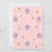 Sterren Franse Macarons Baby Shower Kaart (Achterkant)