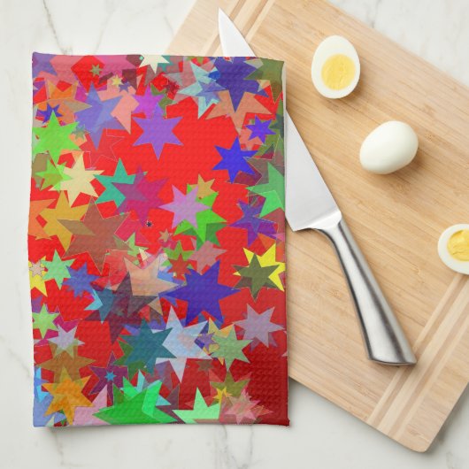 sterren galore keukenhanddoek (Quarter Fold)