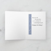 Sterren gedanst in de hemel verjaardag kaart (Binnen)