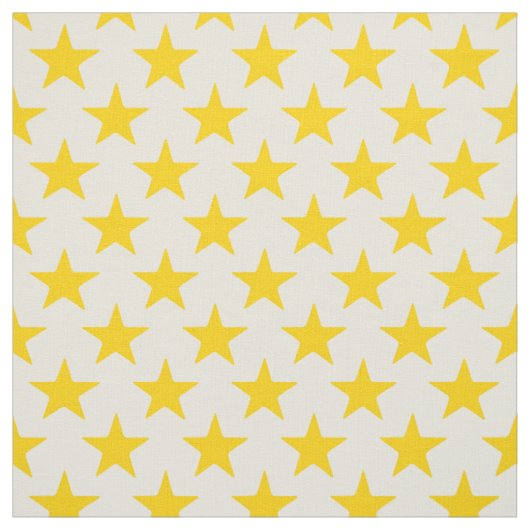 sterren geel crème stof (Swatch)