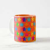 Sterren geëxplodeerd — MOK met twee toonenkOFFIE (Voorkant links)