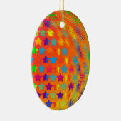 Sterren geëxplodeerd OVAL-ORNAMENT Keramisch Ornament (Rechts)