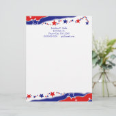 Sterren Gepersonaliseerd Briefhoofd (Staand voorkant)