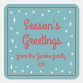 Sterren Gepersonaliseerde vakantie Stickers (Voorkant)