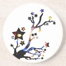 Sterren geslagen zandsteen onderzetter