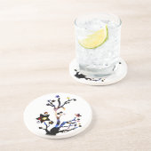 Sterren geslagen zandsteen onderzetter (Zijkant)