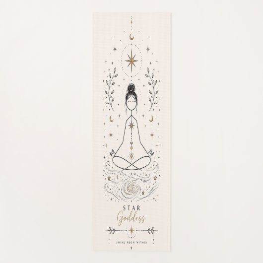 Sterren Godin Hemelse Yoga Mat (Voorkant)