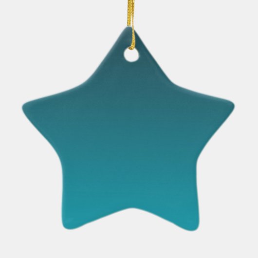 Sterren Gouden Blauwe Glans Keramisch Ornament (Achterkant)