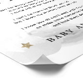 Sterren & Grijze Wolken Een bericht van de Bump Poster (Hoek)