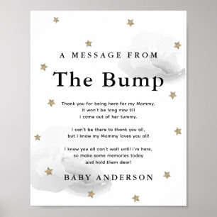 Sterren & Grijze Wolken Een bericht van de Bump Poster