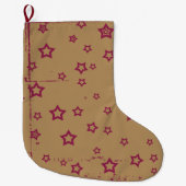 sterren grote kerstsok (Voorkant)
