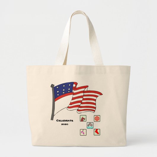 Sterren - grote tote bag (Voorkant)