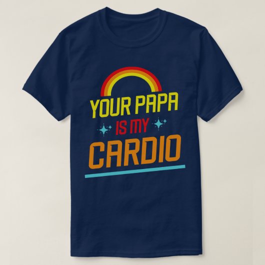 Sterren Hart Regenboog Je Papa Is Mijn Dio Opa Fa T-shirt (Design voorkant)