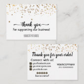 Sterren Hartelijk dank voor de ondersteuning van o Notitiekaartje (Voorkant / Achterkant)