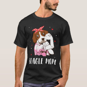 Sterren Harten Hond Meisje Gelukkige Moederdag Bea T-shirt