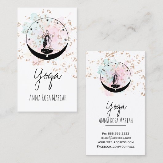 ** Sterren Hemelse AP33 Regenboog Spirituele Chakr Visitekaartje (Voorkant / Achterkant)