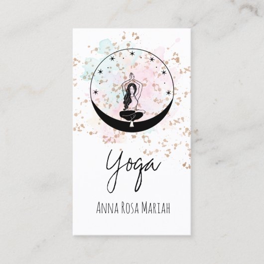 ** Sterren Hemelse AP33 Regenboog Spirituele Chakr Visitekaartje (Voorkant)