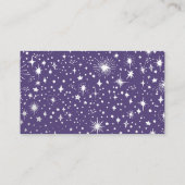 Sterren hemelse bruiloft details informatiekaartje (Achterkant)