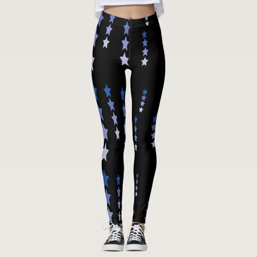 sterren in blauw leggings (Voorkant)