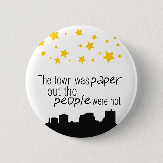 Sterren in de Button. Ronde Button 5,7 Cm (Voorkant)