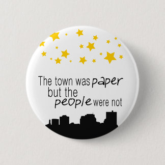 Sterren in de Button. Ronde Button 5,7 Cm