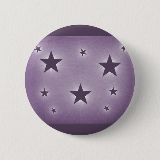 Sterren in de Button van de Night Sky, Paars (Voorkant)