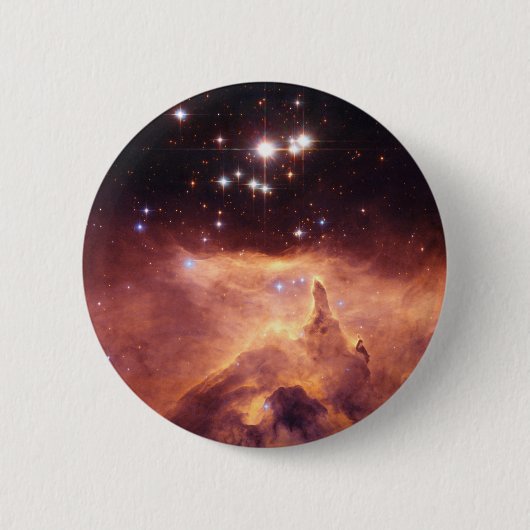 Sterren in de diepe ruimte ronde button 5,7 cm (Voorkant)