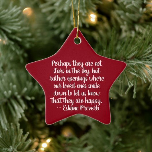 Sterren in de herdenkingsornament keramisch ornament (Boom)