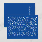 Sterren in de lucht Merci Frans Bedankkaart (Voorkant / Achterkant)