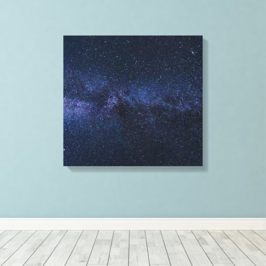 Sterren in de Melkweg Canvas Afdruk (Insitu (Houten vloer))