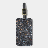 Sterren in de melkweg galactische uitstulping. bagagelabel (Voorkant verticaal)