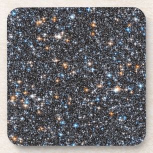 Sterren in de melkweg galactische uitstulping. bier onderzetter