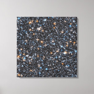Sterren in de melkweg galactische uitstulping. canvas afdruk