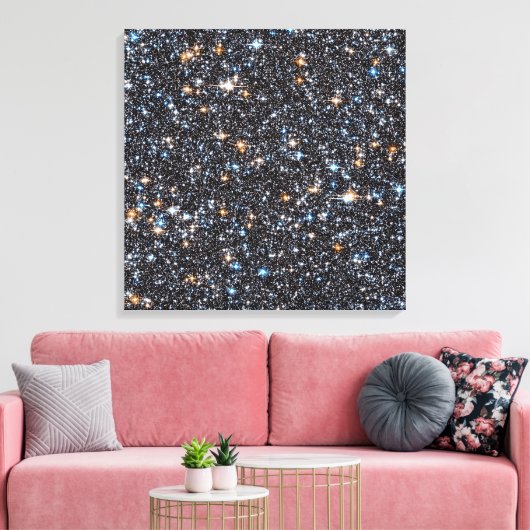Sterren in de melkweg galactische uitstulping. canvas afdruk (Insitu (Woonkamer))