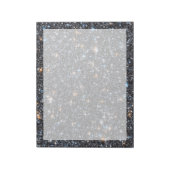 Sterren in de melkweg galactische uitstulping. notitieblok (Linkerzijde)