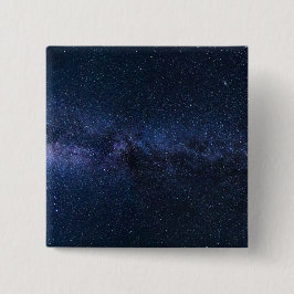 Sterren in de Melkweg Vierkante Button 5,1 Cm