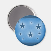 sterren in de Night Sky Magnet, Blue Magneet (Voorkant / Achterkant)