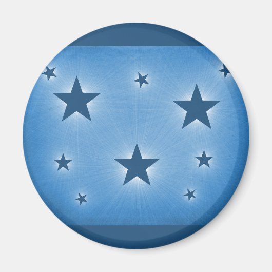 sterren in de Night Sky Magnet, Blue Magneet (Voorkant)