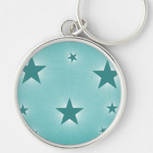 sterren in de Night Sky Premium Sleutelhanger, Bla Sleutelhanger