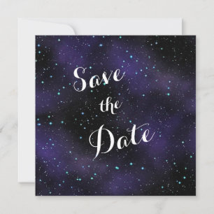 sterren in de Night Sky Save the Date Wedding