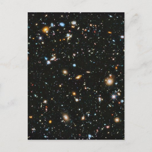 sterren in de ruimte - Hubble Ultra Deep Field Briefkaart (Voorkant)