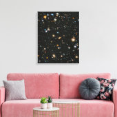 sterren in de ruimte - Hubble Ultra Deep Field Canvas Afdruk (Insitu (Woonkamer))