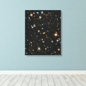 sterren in de ruimte - Hubble Ultra Deep Field Canvas Afdruk (Insitu (Houten vloer))