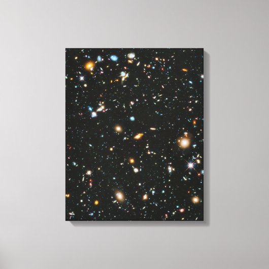 sterren in de ruimte - Hubble Ultra Deep Field Canvas Afdruk (Voorkant)