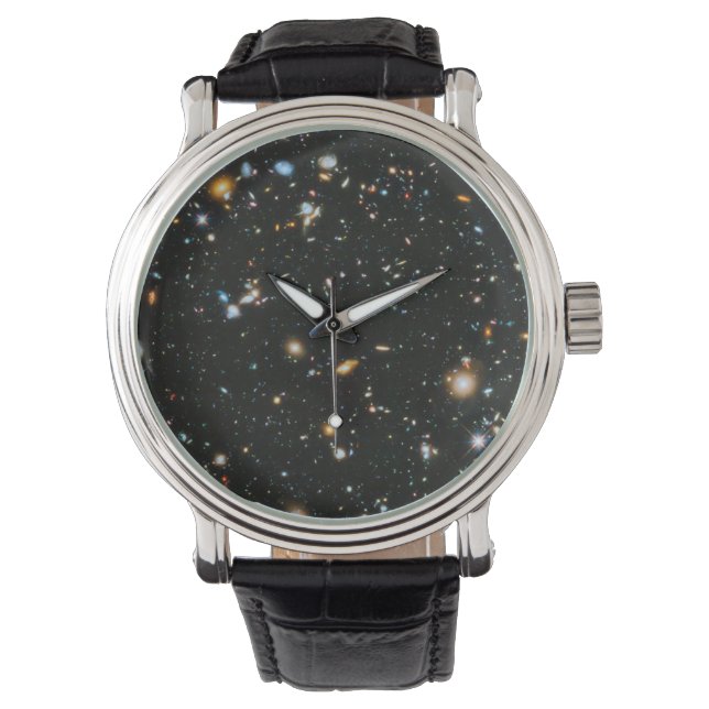 sterren in de ruimte - Hubble Ultra Deep Field Horloge (Voorkant)