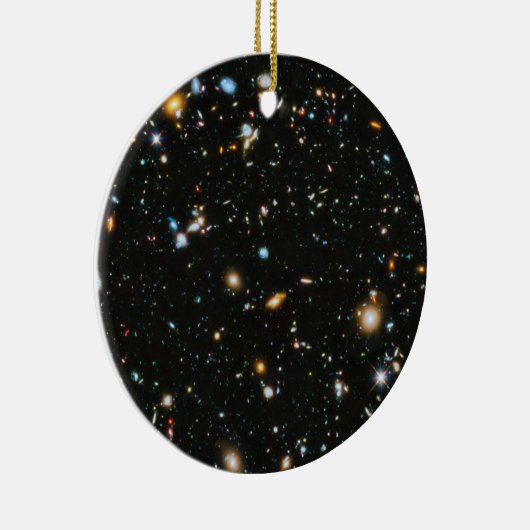 sterren in de ruimte - Hubble Ultra Deep Field Keramisch Ornament (Rechts)